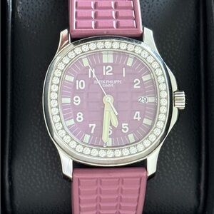 Rare Patek Philippe Pink Watch with Diamond Accents